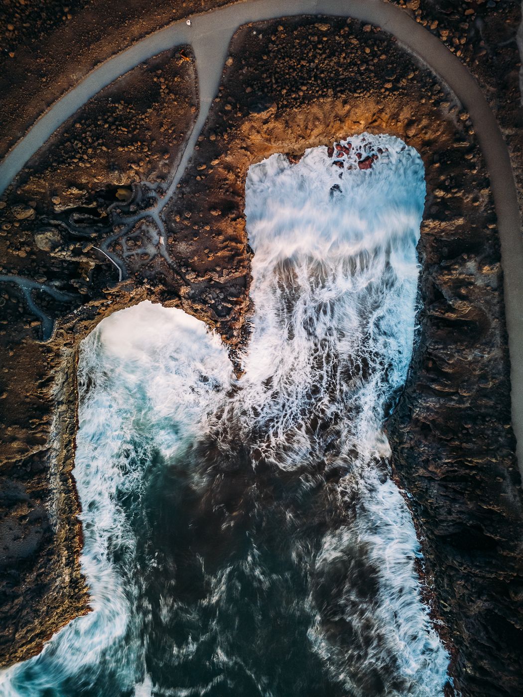 Los Hervideros (Drone), Spain