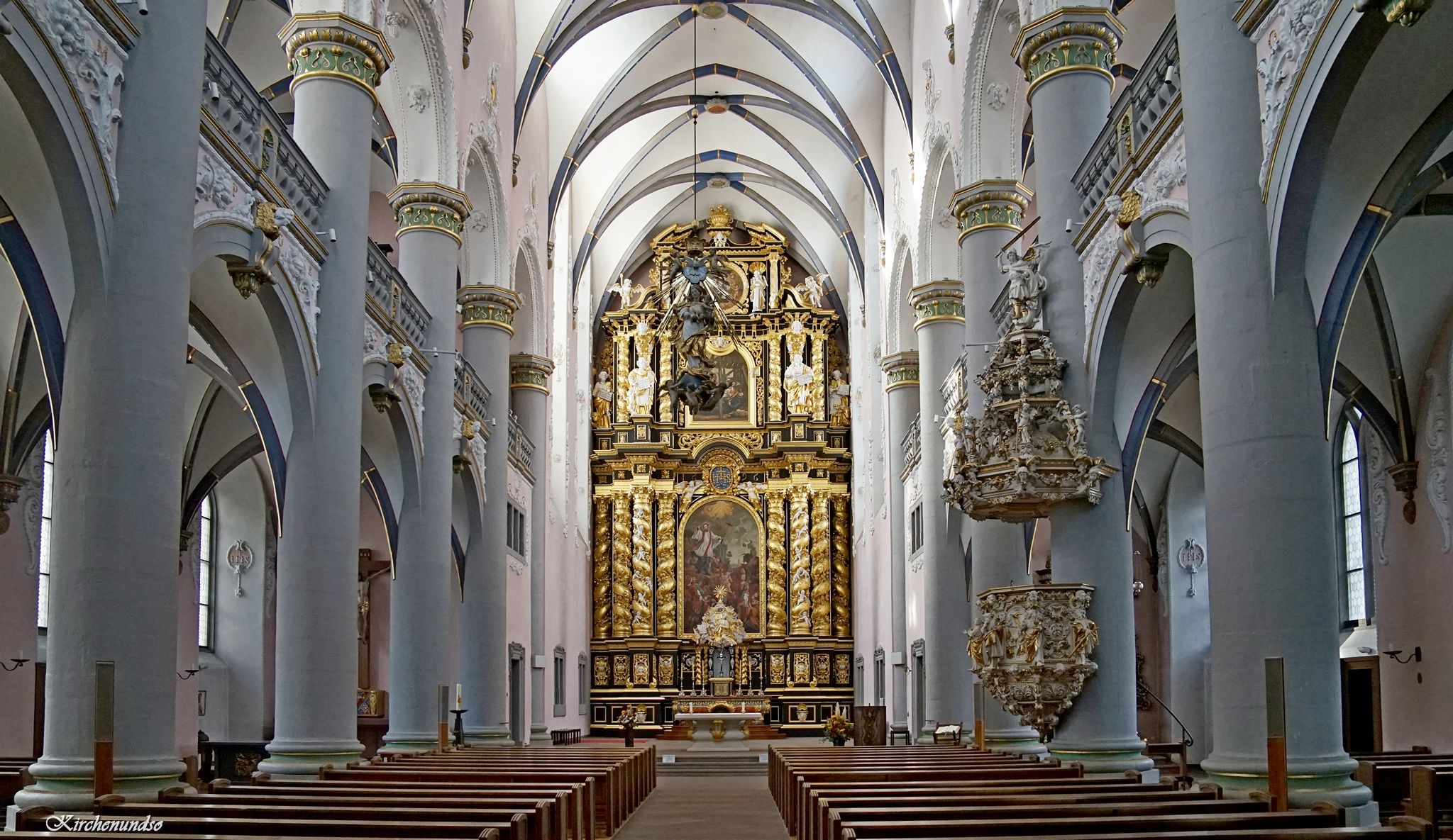 Marktkirche interior, Germany