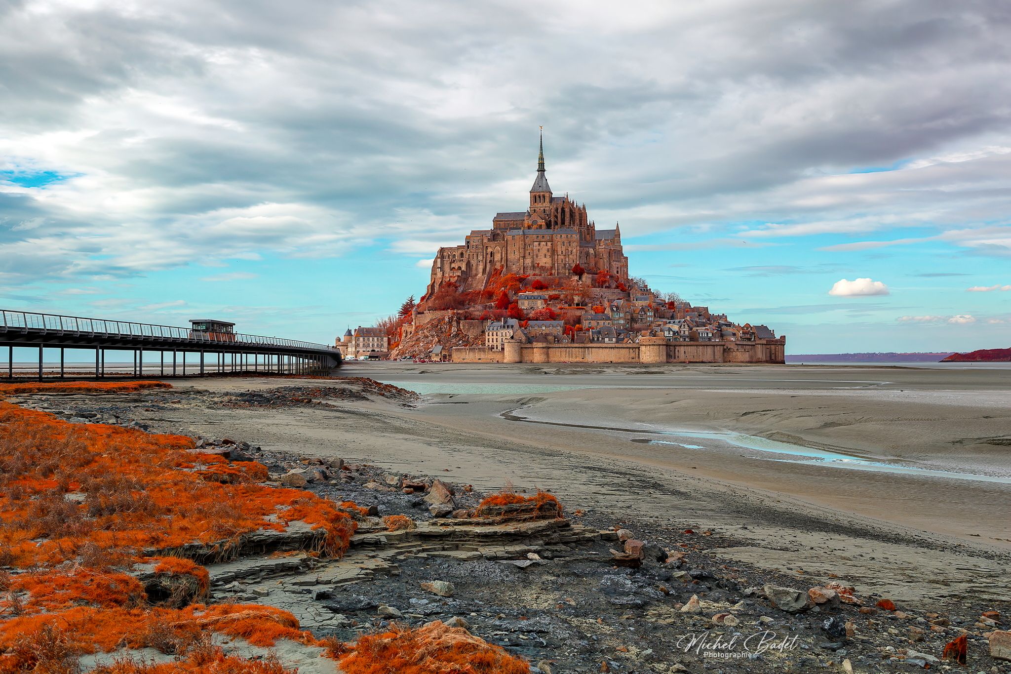 Mont Saint-Michel (IR), France