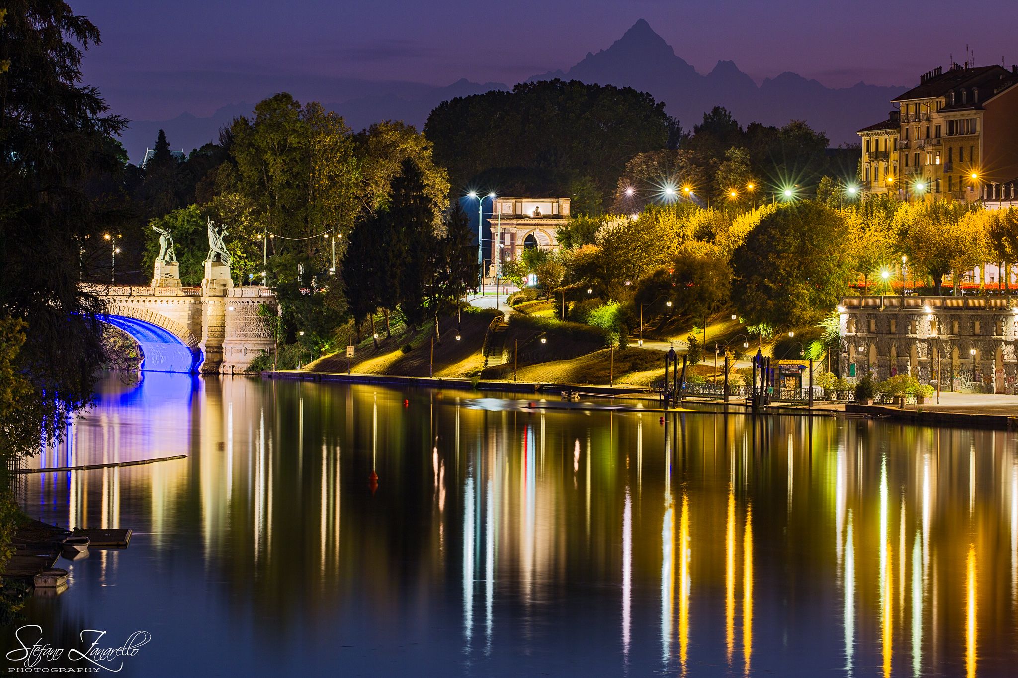 Monviso Mountain View from Turin, Italy