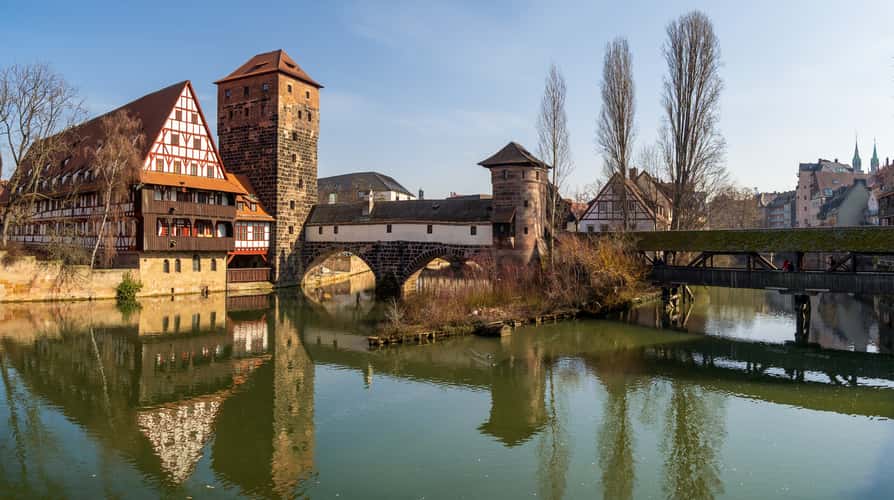 Old town and Henkersbrücke, Nuremberg