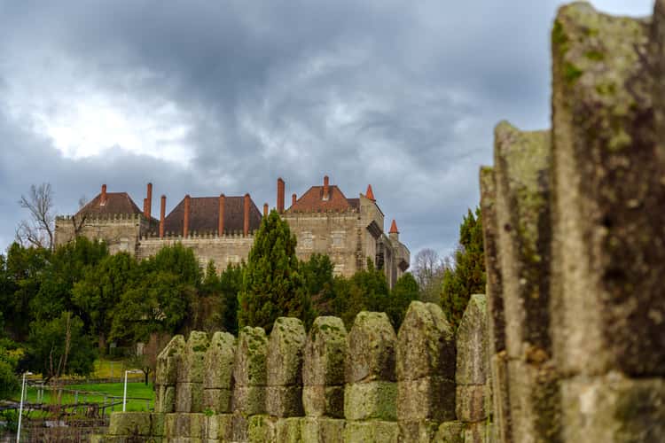 Palace Duques de Bragança viewed from the city wall