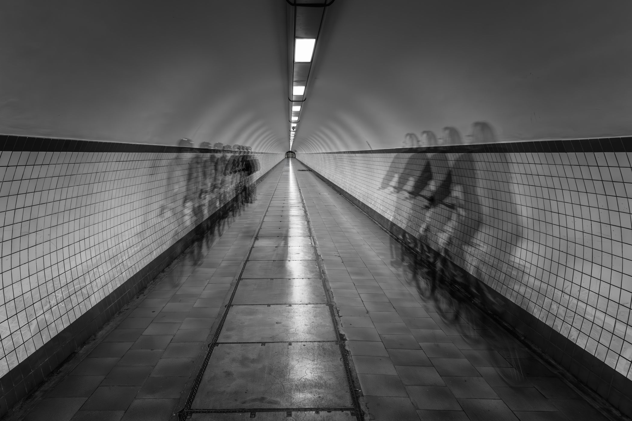 Pedestrian tunnel, Antwerp, Belgium