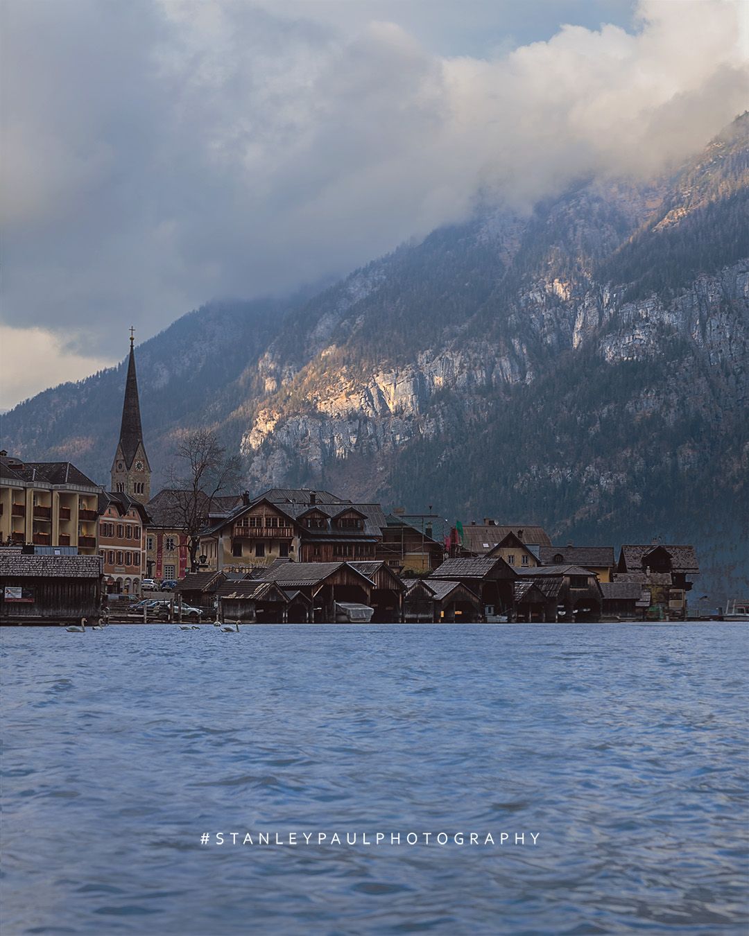 Pier View of Hallstatt Town, Austria