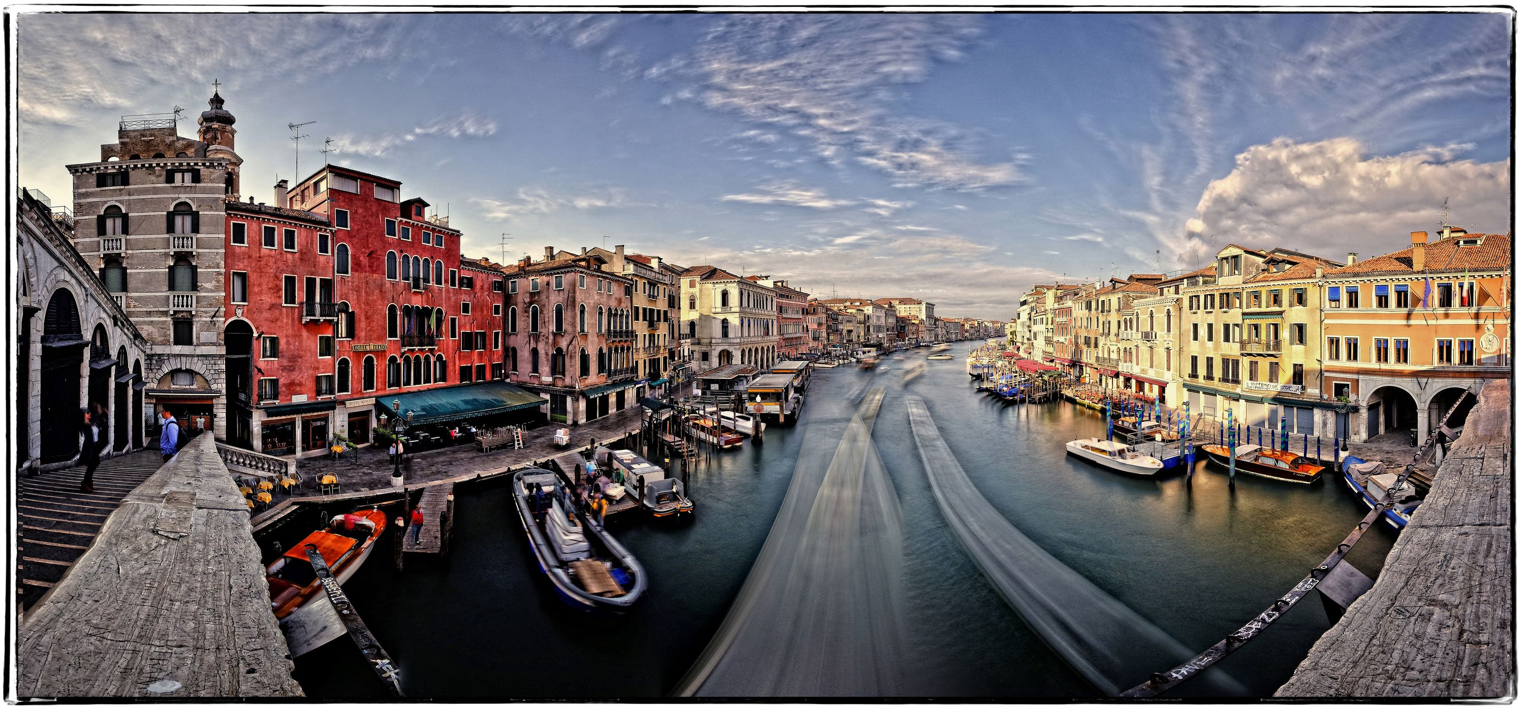 View from Rialto Bridge, Italy