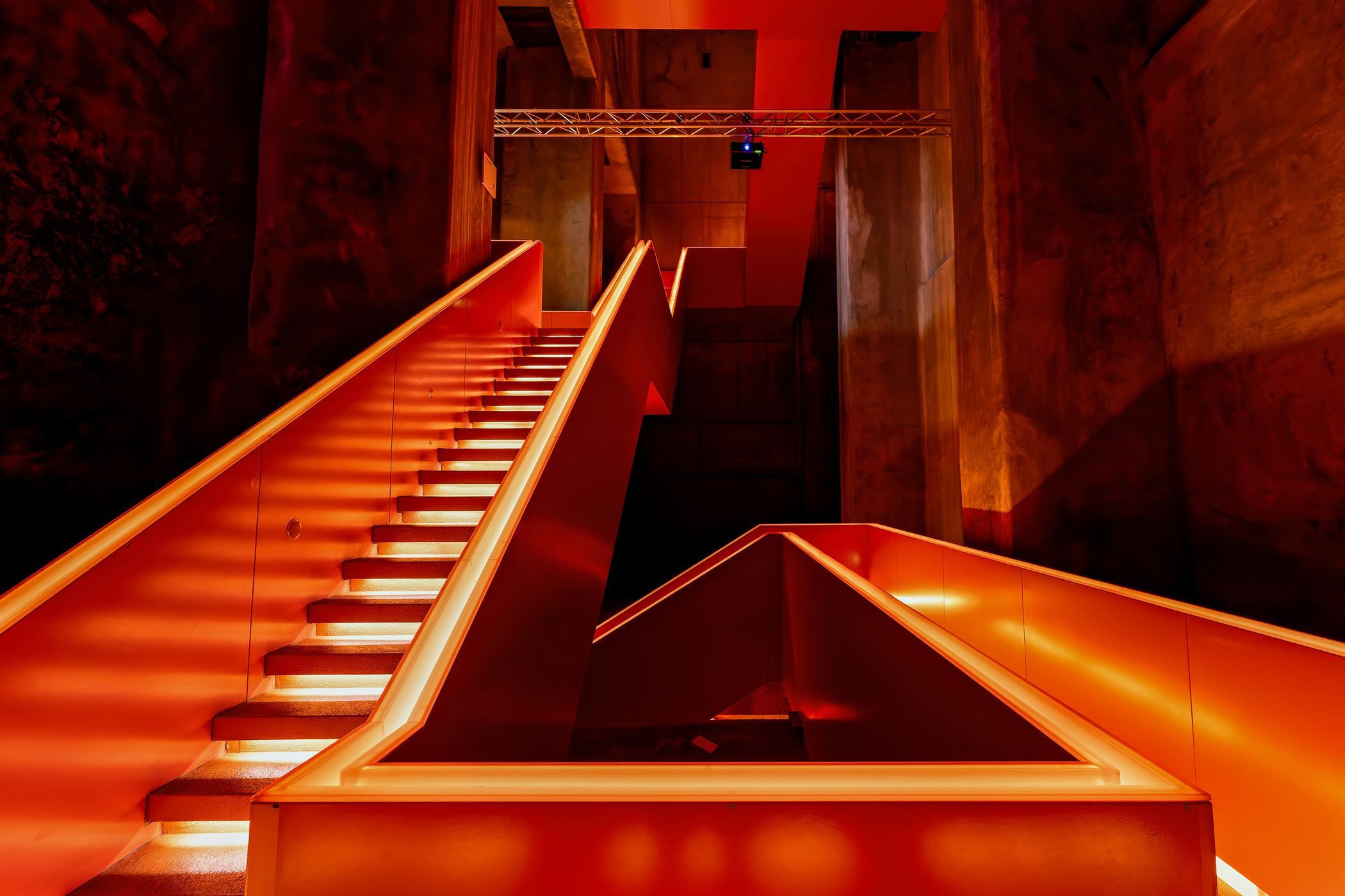 Staircases inside Ruhrmuseum Essen, Germany