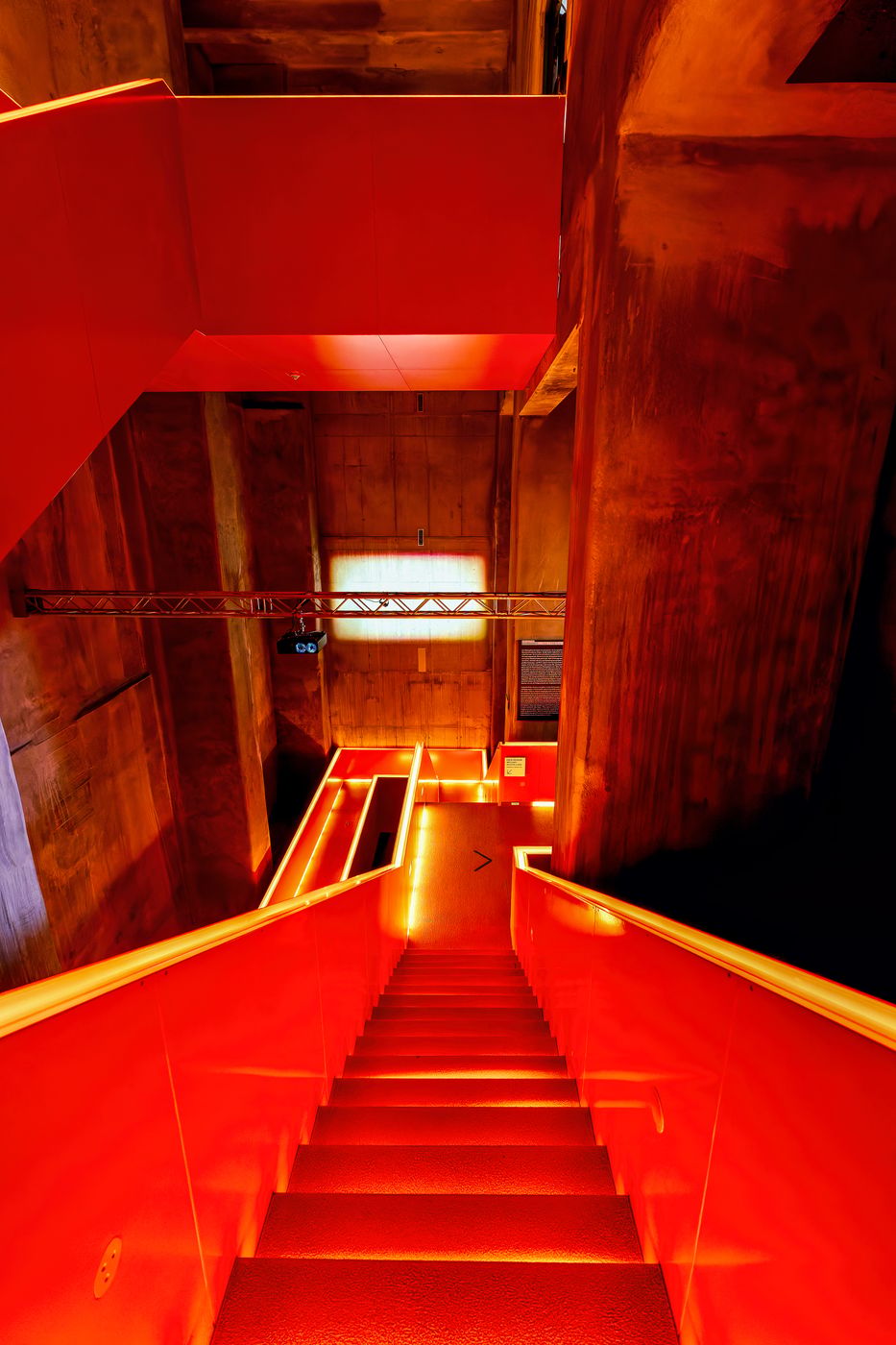 Staircases inside Ruhrmuseum Essen, Germany