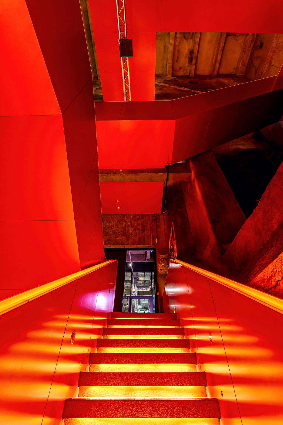 Staircases inside Ruhrmuseum Essen, Germany