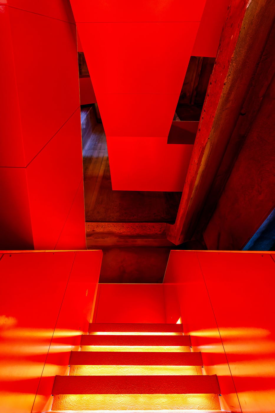 Staircases inside Ruhrmuseum Essen, Germany
