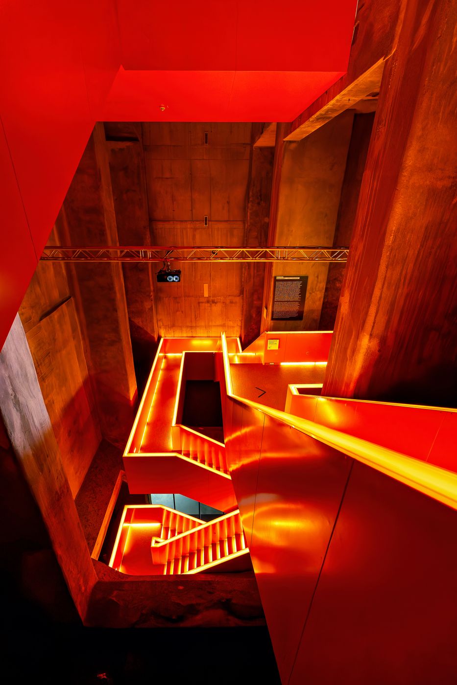 Staircases inside Ruhrmuseum Essen, Germany