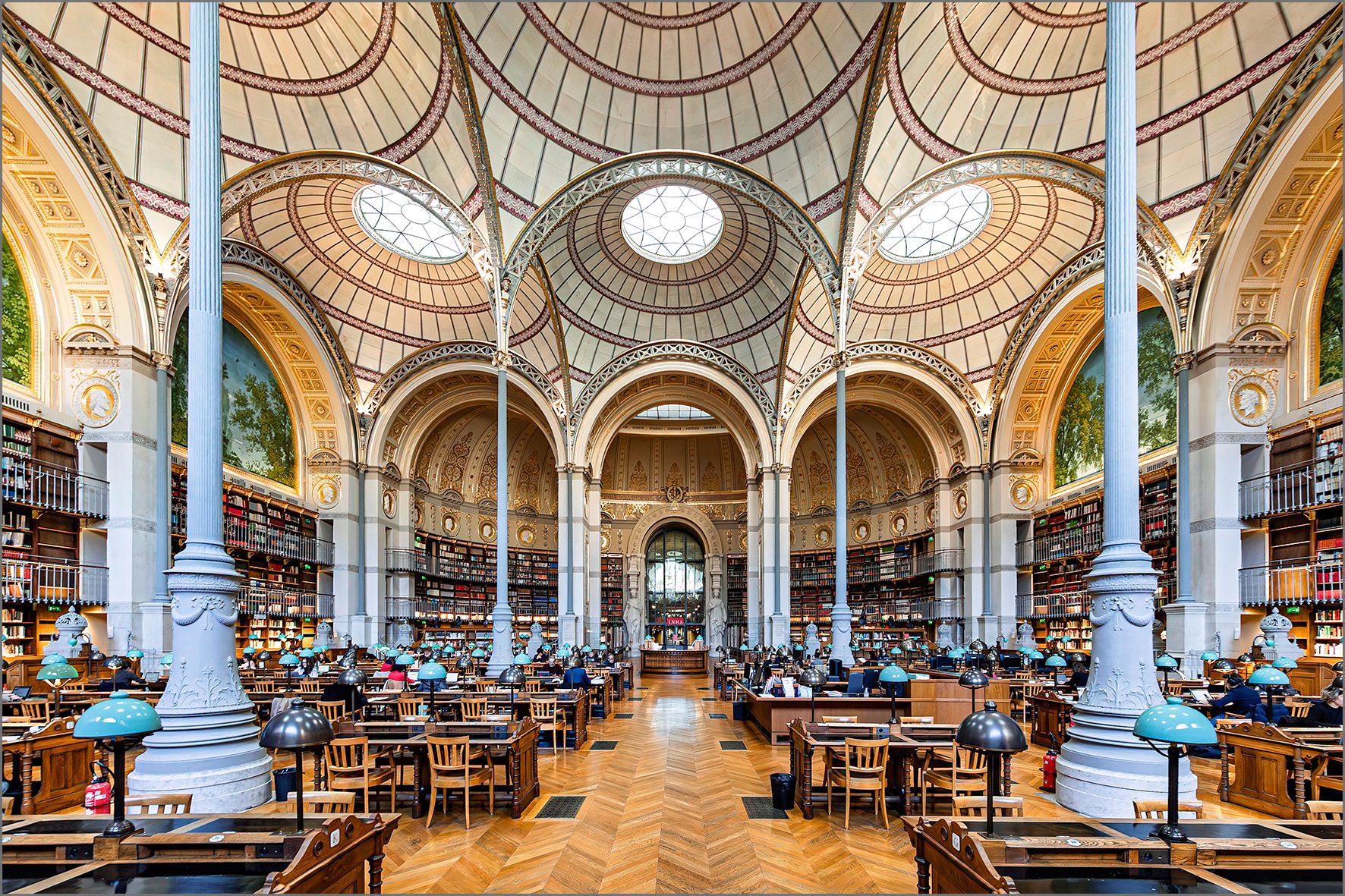 Salle Labrouste in the Bibliotheque national de France (BnF), France
