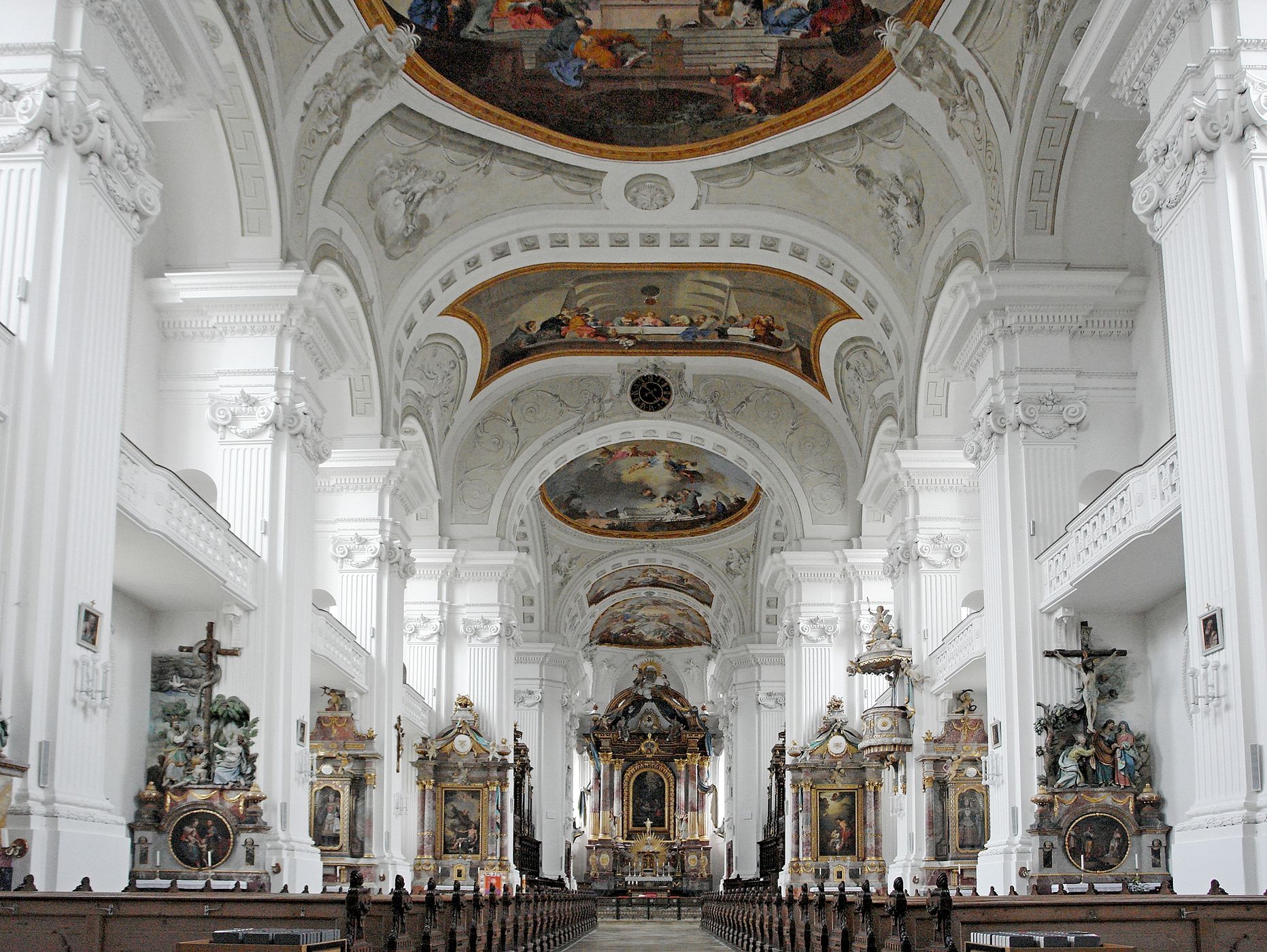 St. Verena in Rot interior, Germany