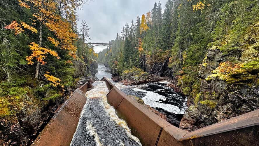 Storstupet Waterfall, Ämån north of Orsa