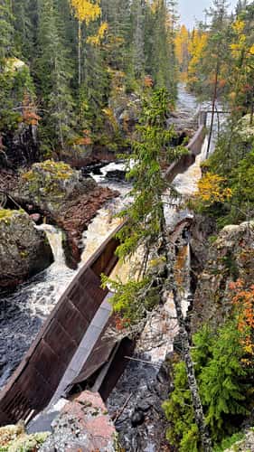 Storstupet Waterfall, Ämån north of Orsa