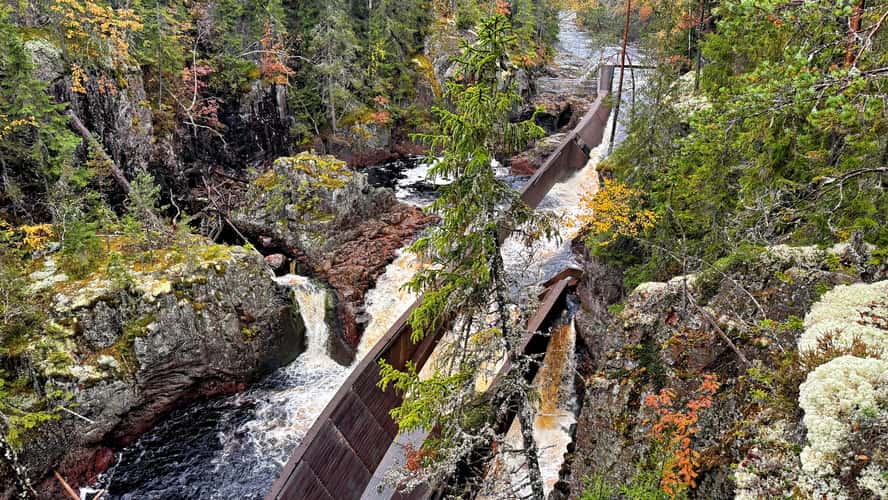 Storstupet Waterfall, Ämån north of Orsa