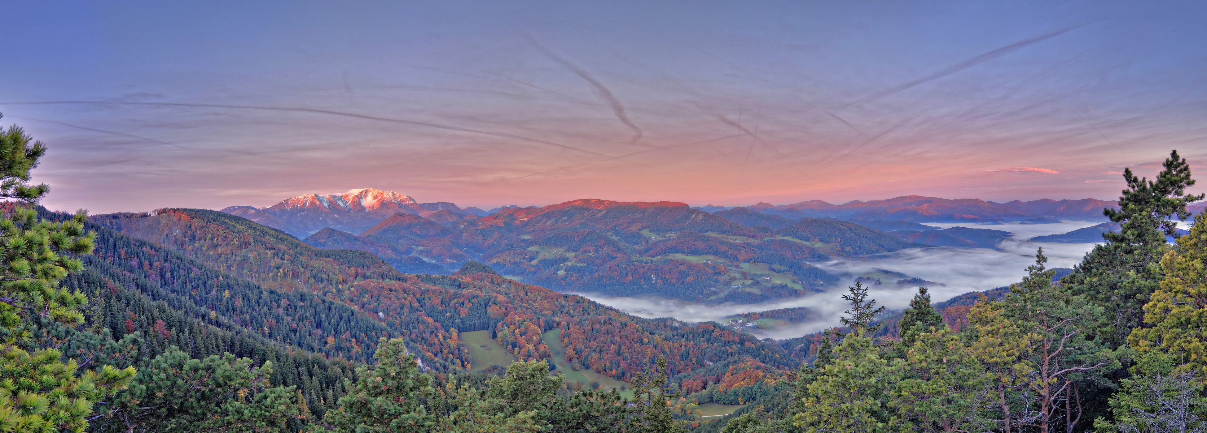 Sunset Schneeberg, Austria, Austria