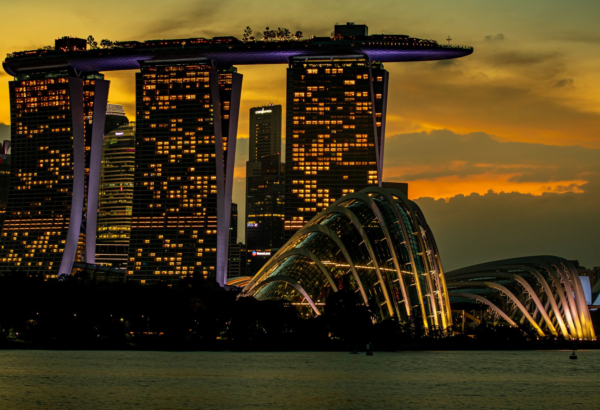 Sunset Singapore Marina Bay Sands, Singapore