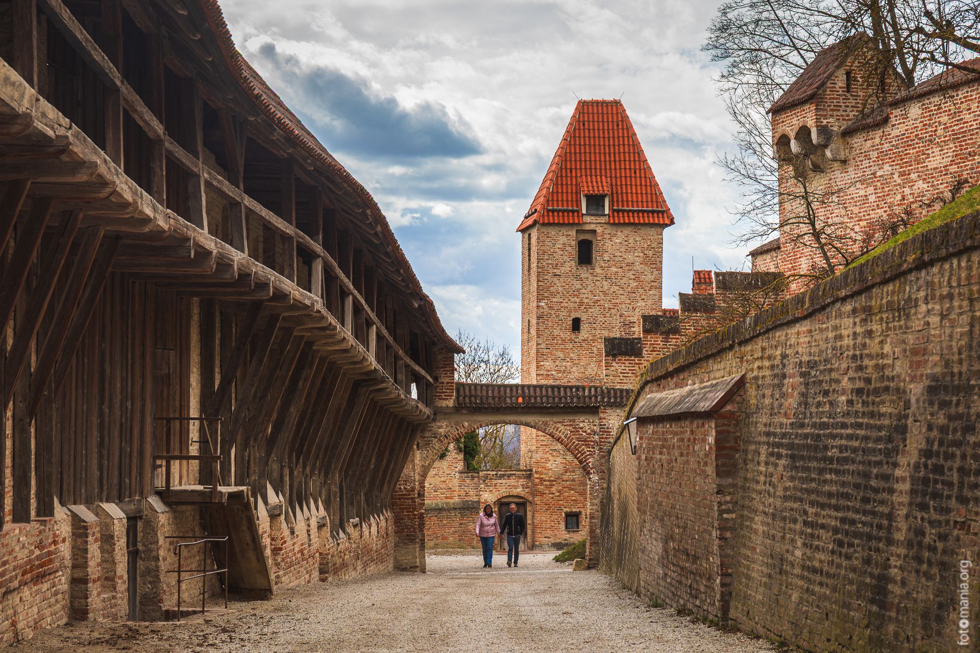 The walls of Burg Trausnitz, Germany