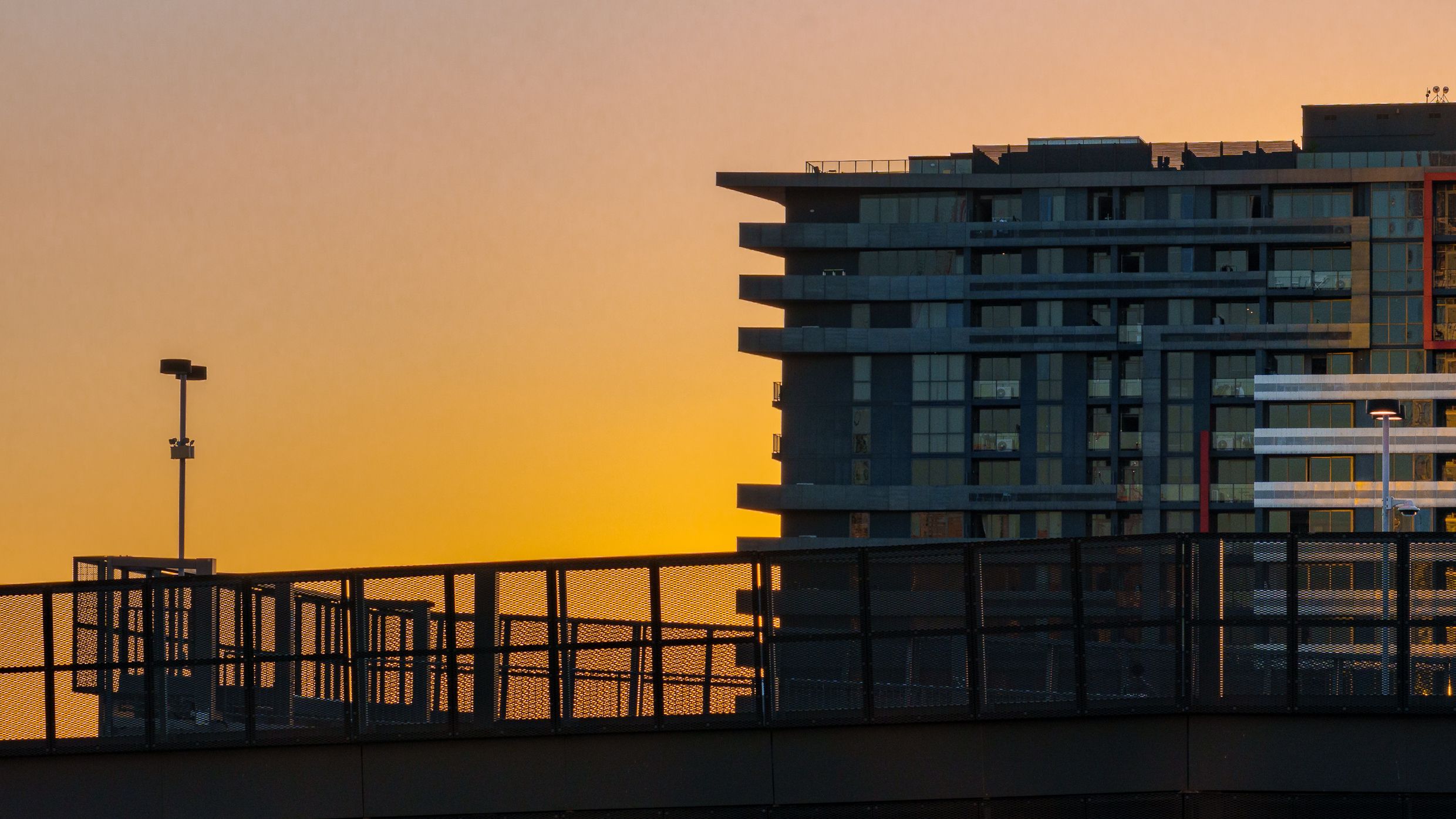 Top floor of U-Park car park, Australia
