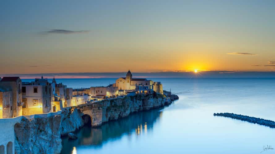 Vieste at sunrise, Gargano Puglia Italia