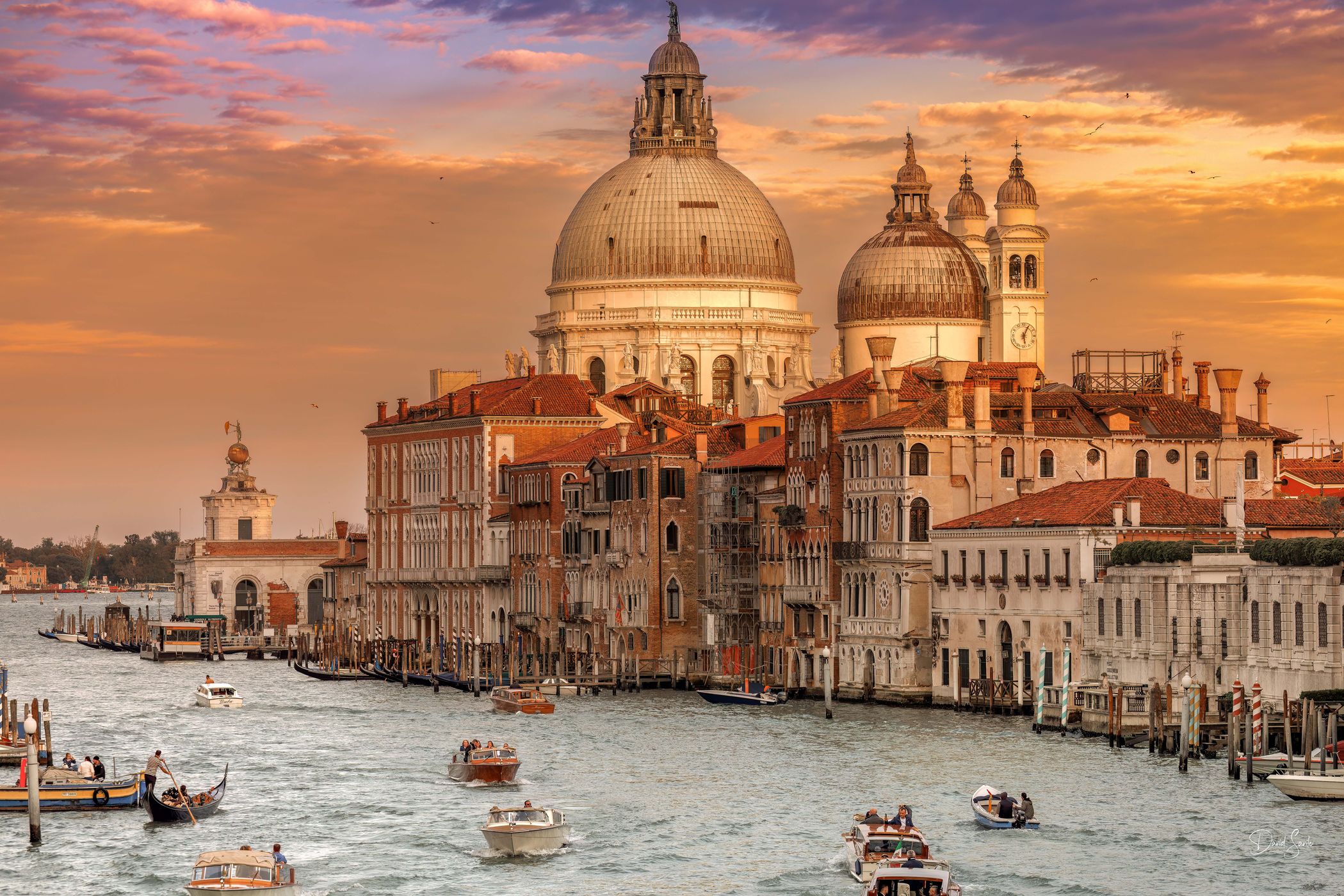 View from Ponte dell'Accademia, Venice, Italy