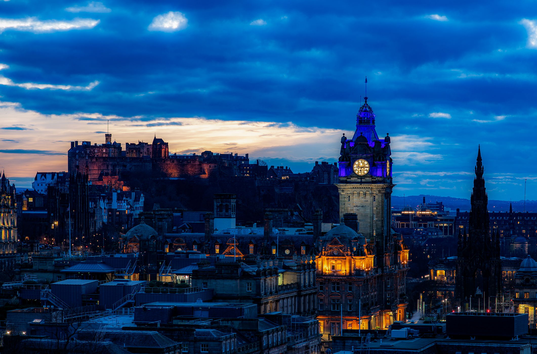 View over Edinburgh from Calton Hill, United Kingdom