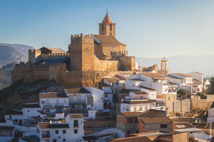 View to Iznájar castle