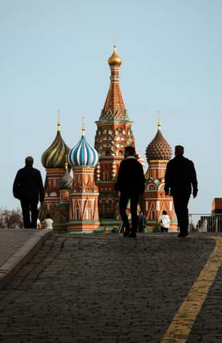 View to St Basil's from  Kremlevsky Proyezd