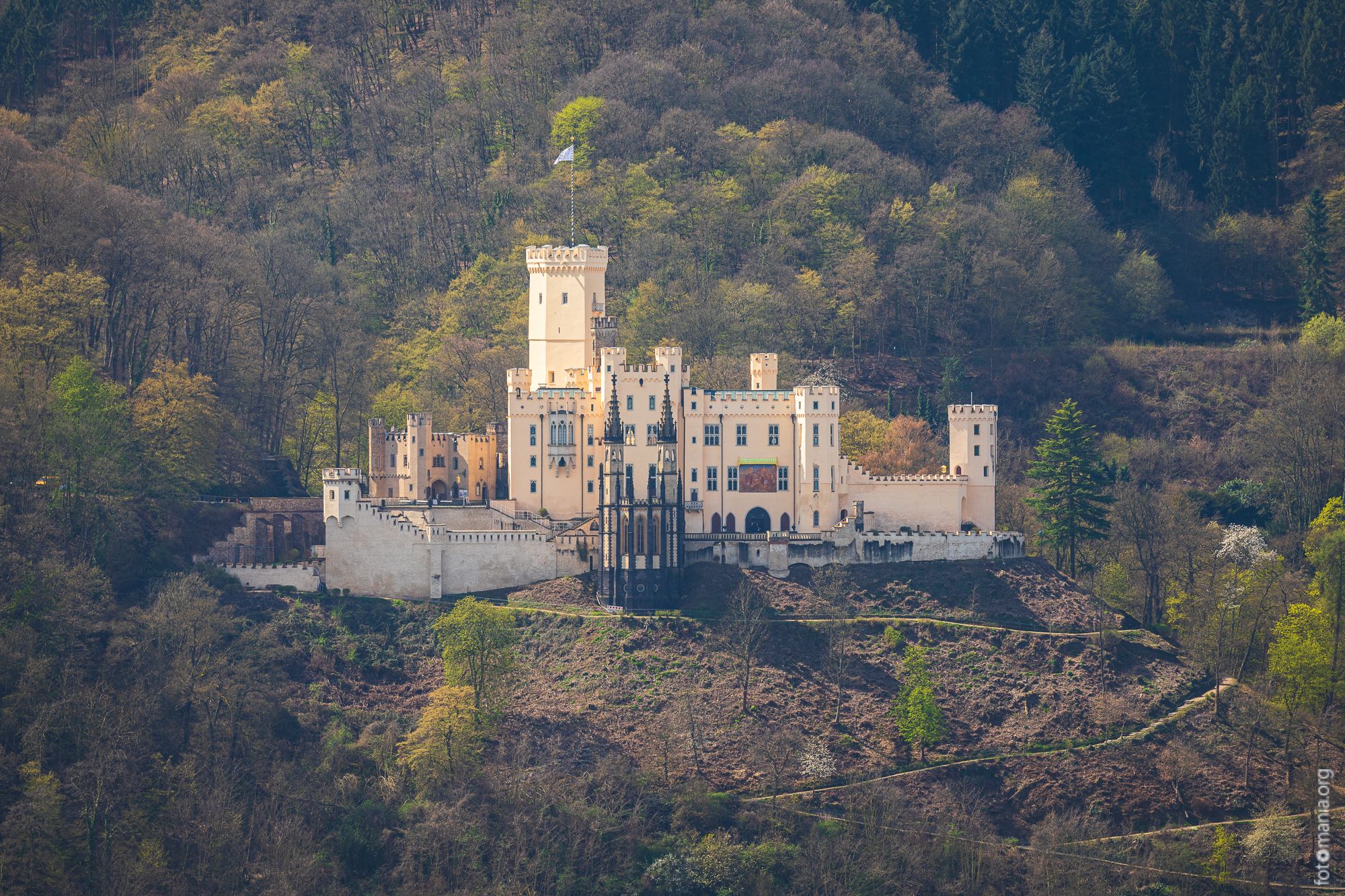 View to Stolzenfels Castle, Germany