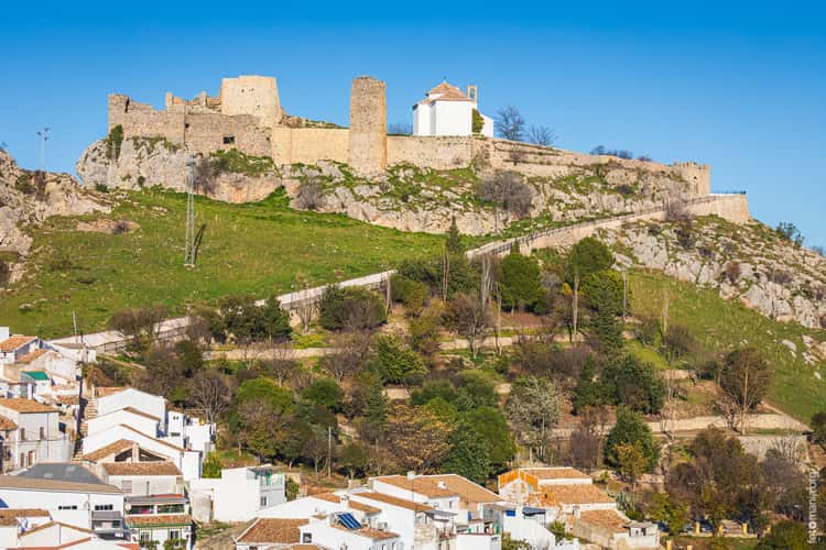 View to the castle of Carcabuey