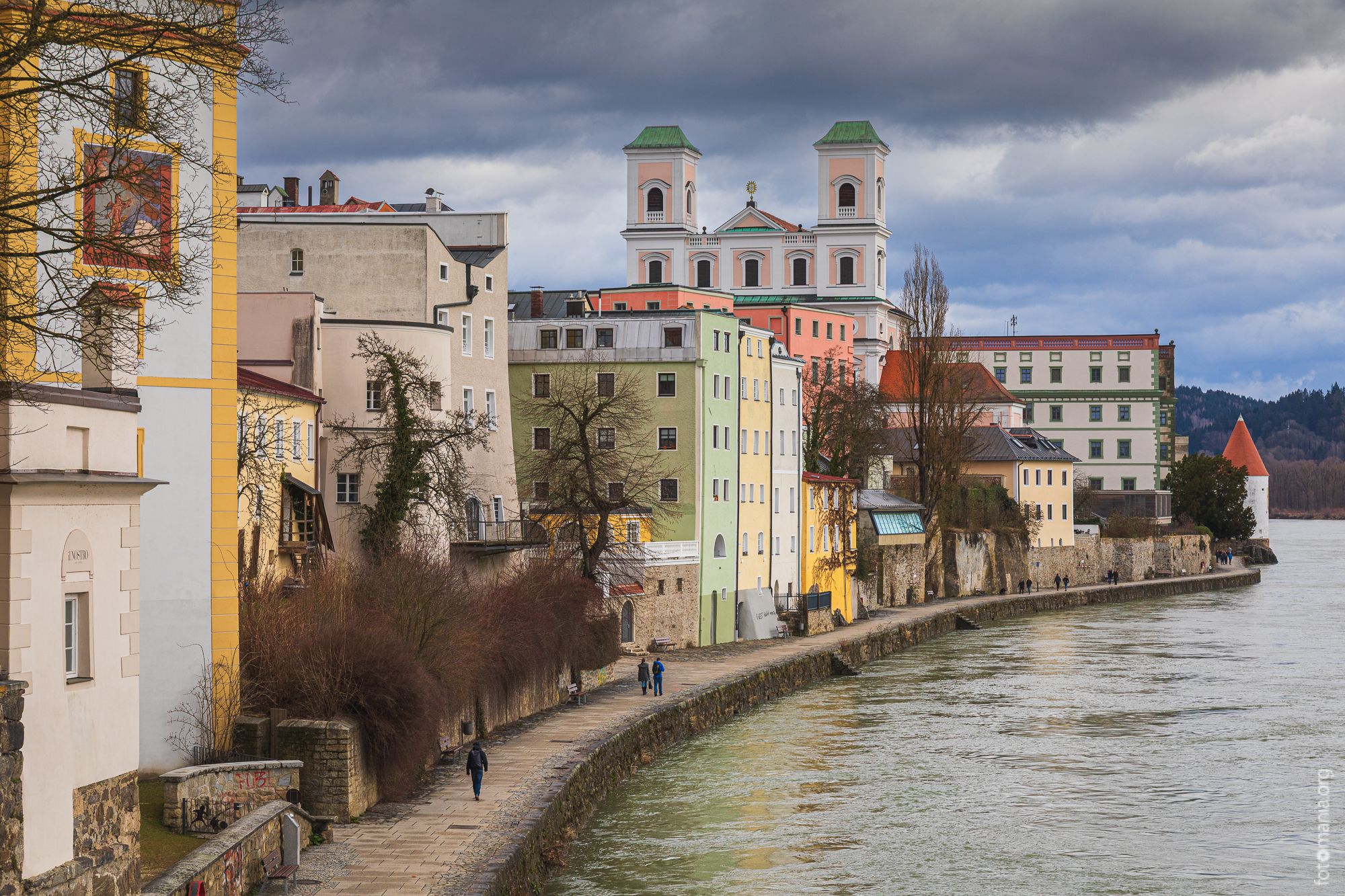 View to the old town of Passau, Germany