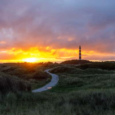 Vuurtoren Ameland Bornrif, Netherlands