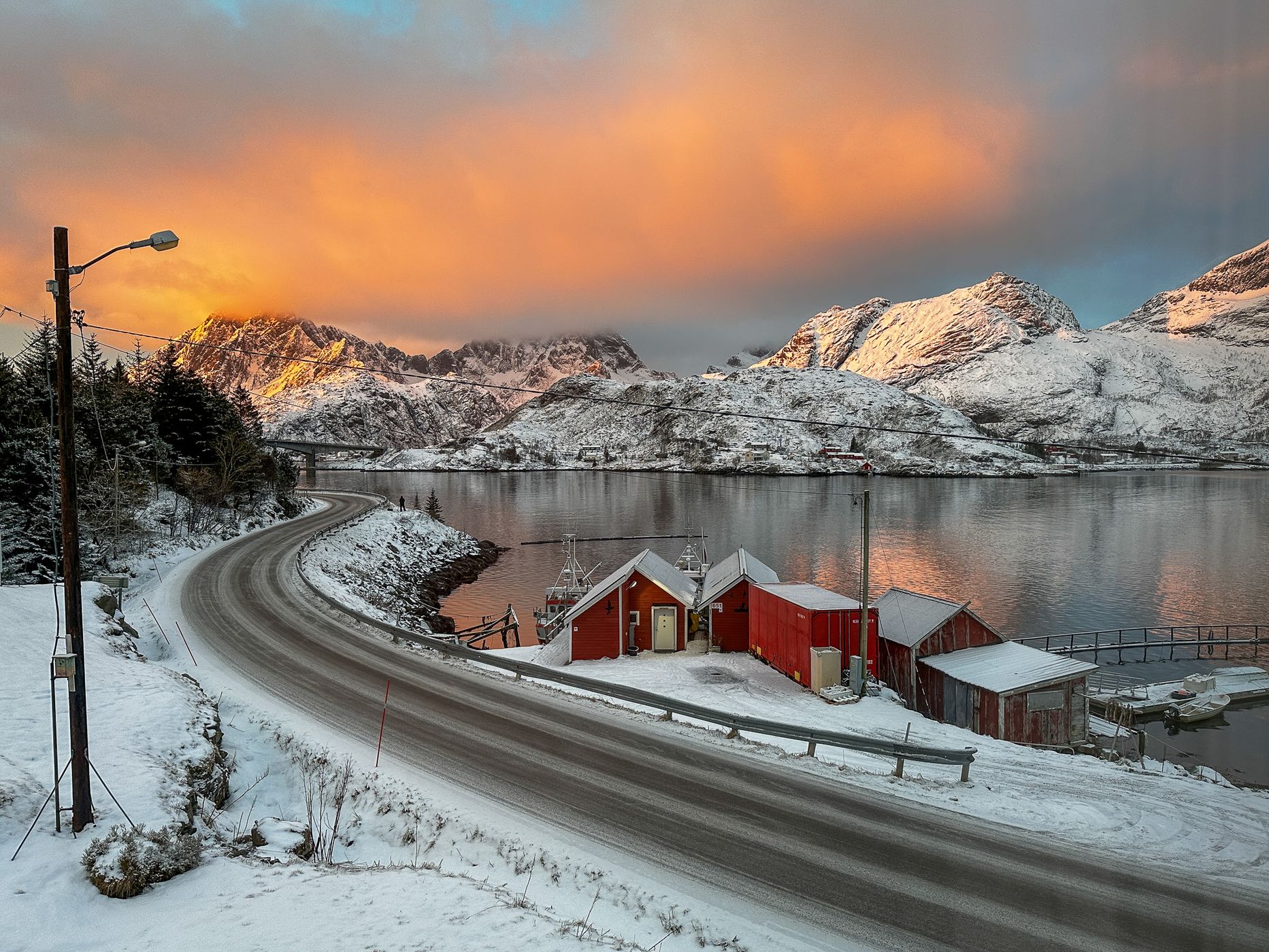 A tiny fishing port, Norway