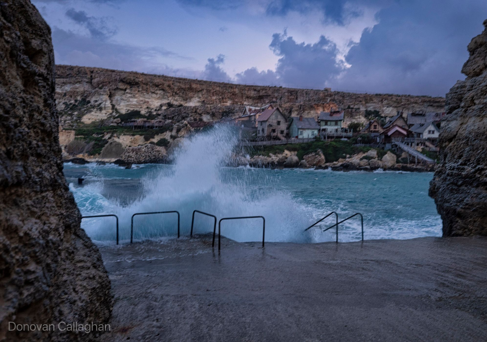Anchor Bay viewpoint, Popeye Village, Malta, Malta
