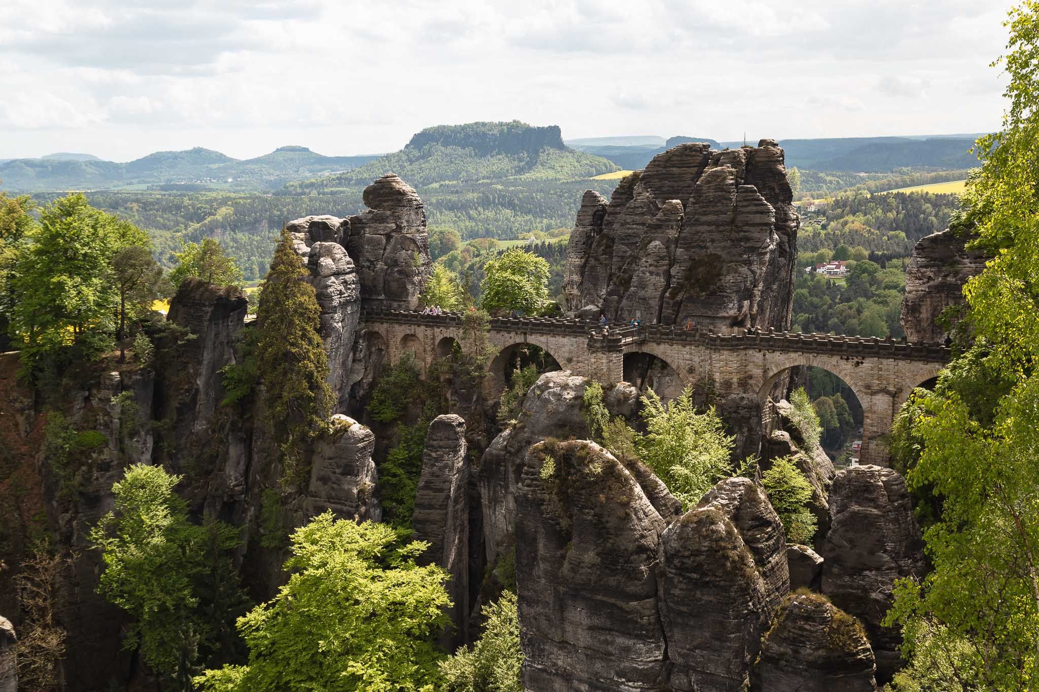 Bastei Bridge, Saxon Switzerland National Park , Germany