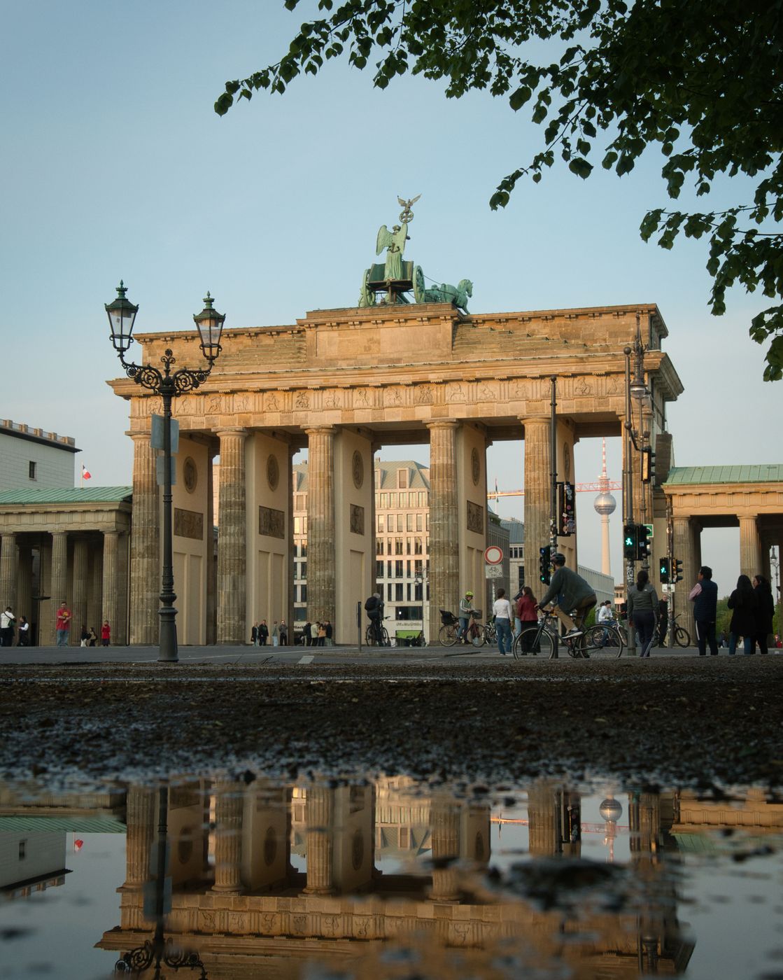 Brandenburg Gate from behind, Berlin, Germany