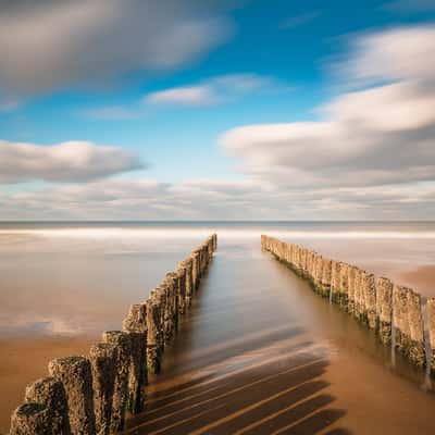 Groynes in Domburg, Netherlands