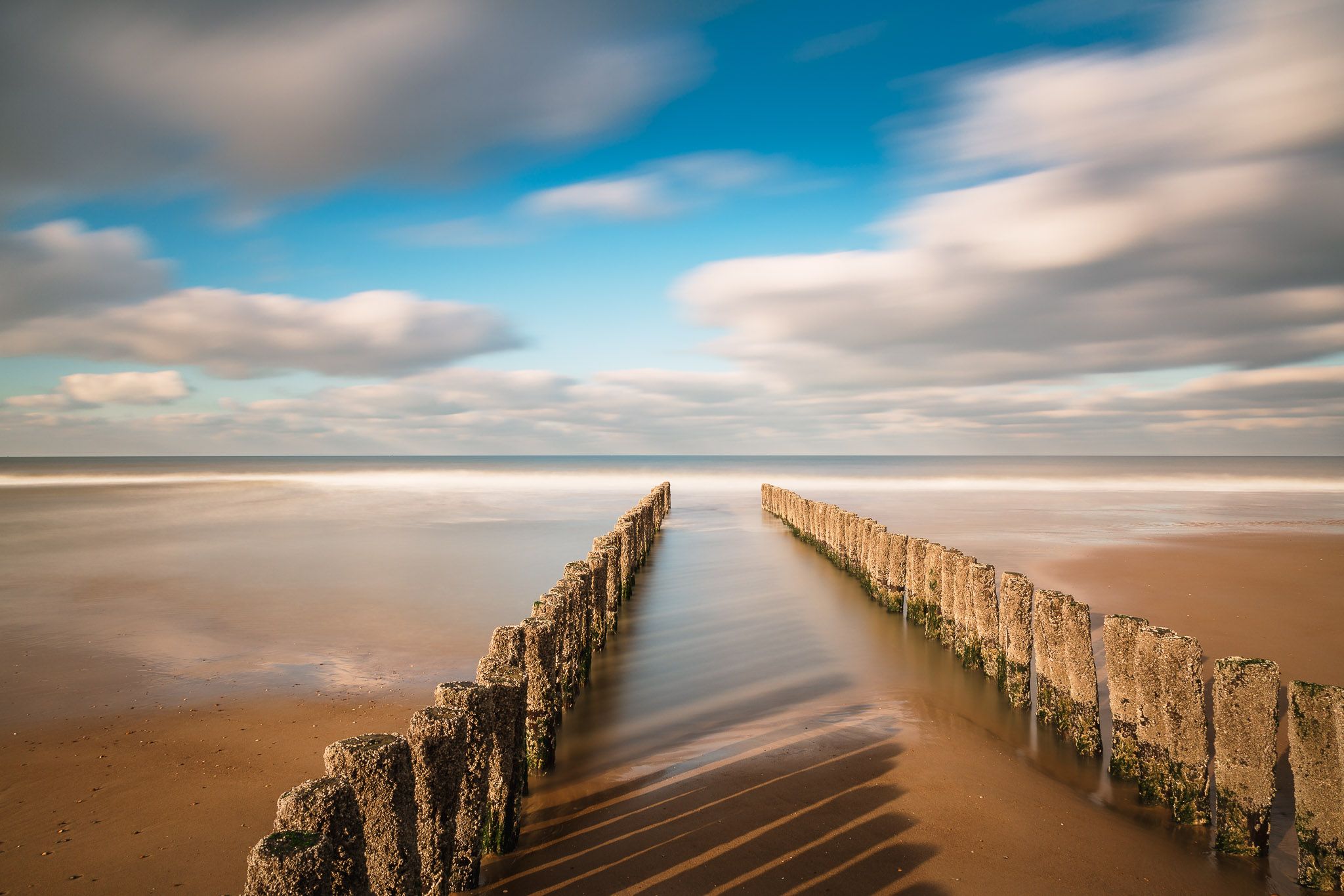Groynes in Domburg, Netherlands