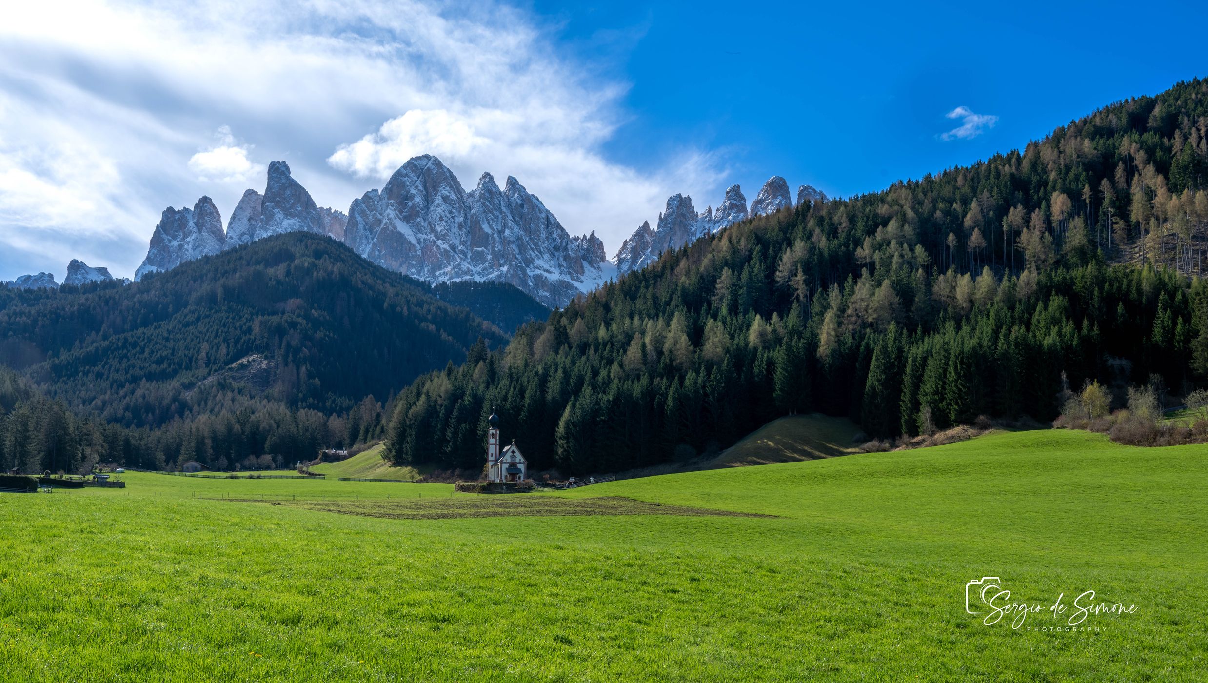 The Church of St. Johann in Ranui, Italy