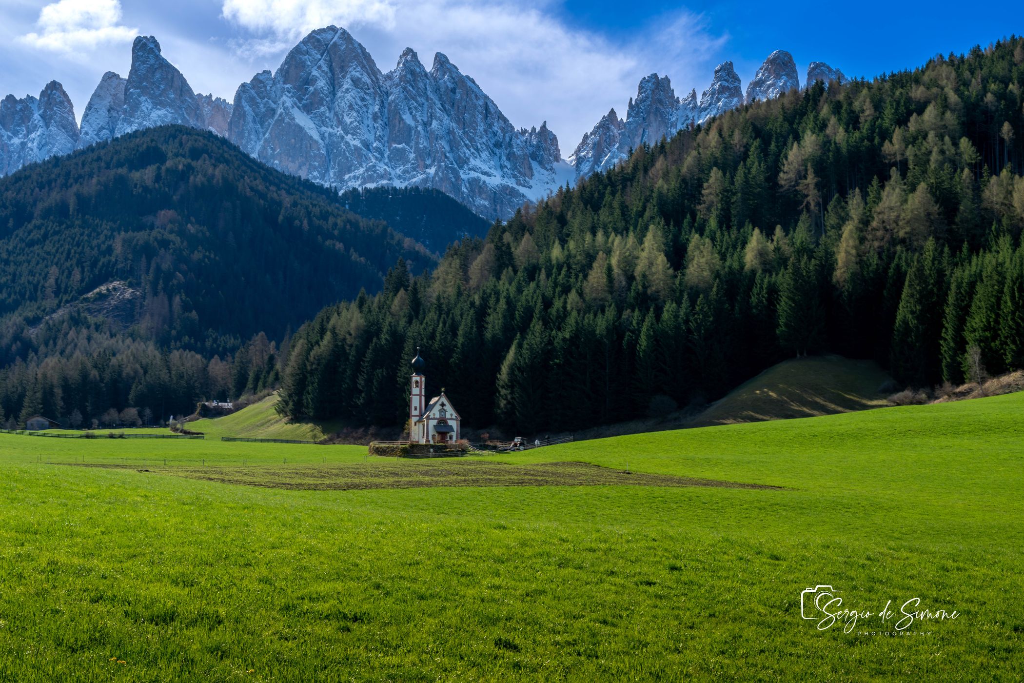 The Church of St. Johann in Ranui, Italy
