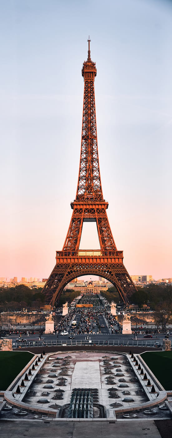 Fontaine du Trocadéro & Eiffel Tower, Paris France, France