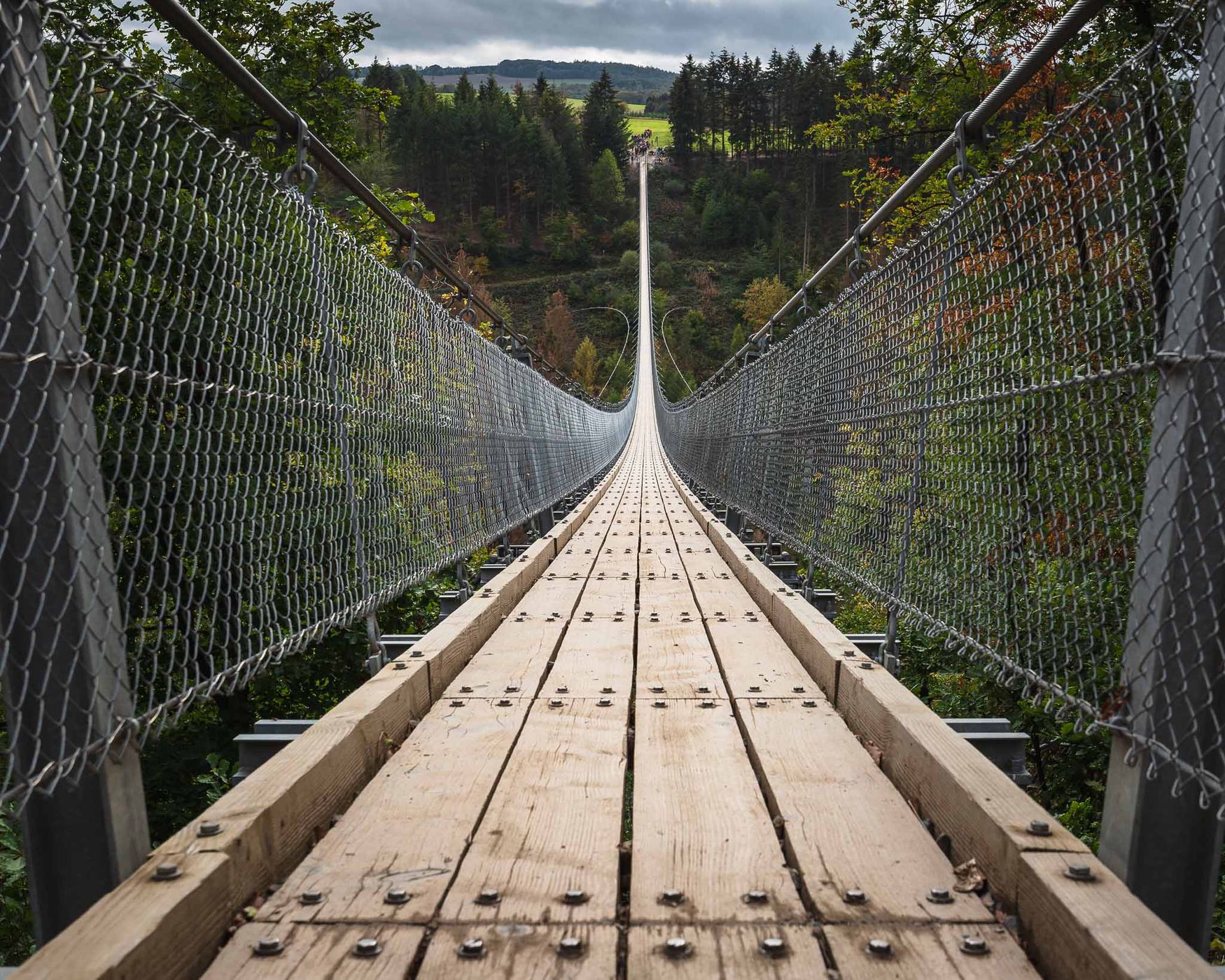 Germany's longest suspension bridge Geierlay, Germany
