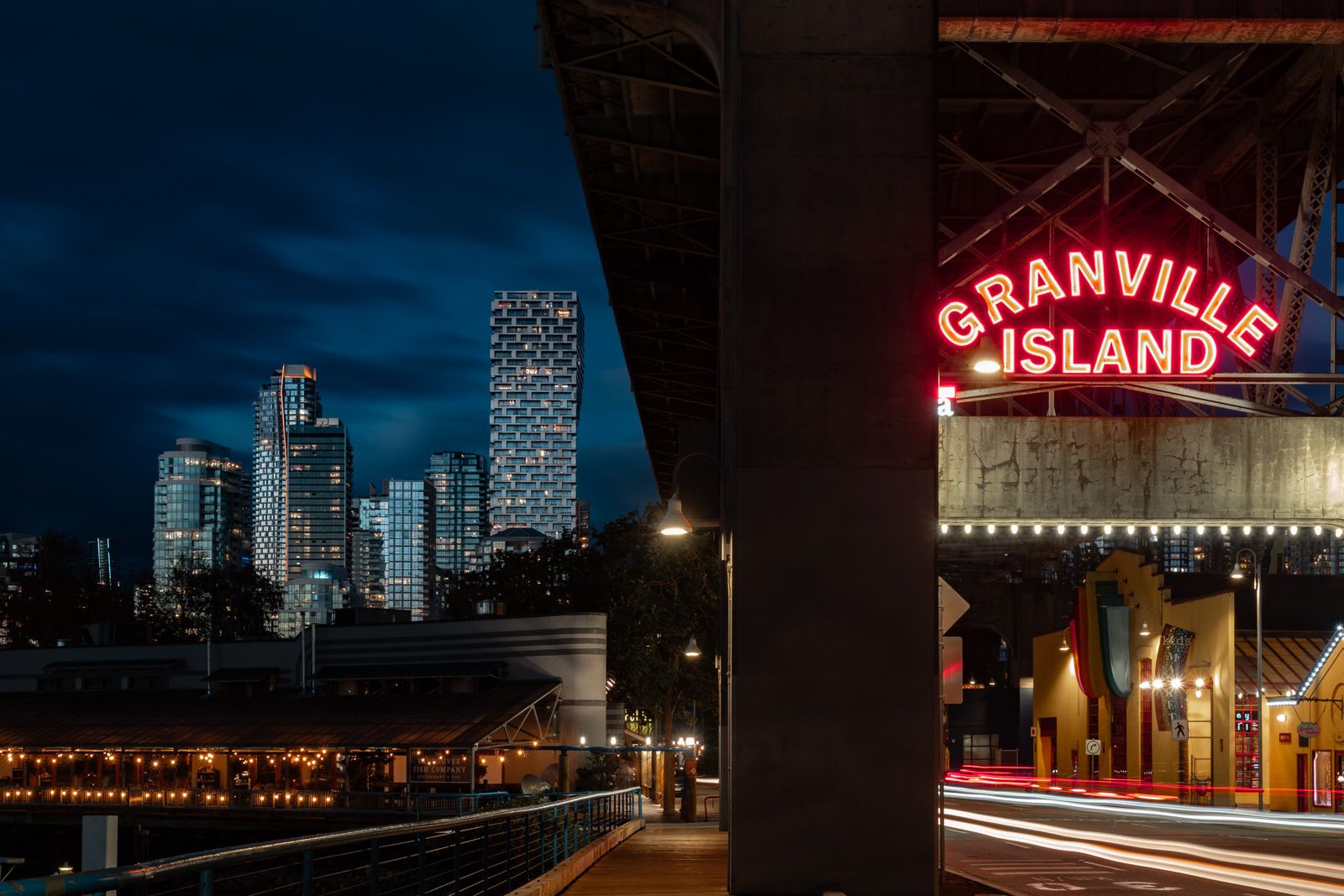Granville Island under the bridge, Canada