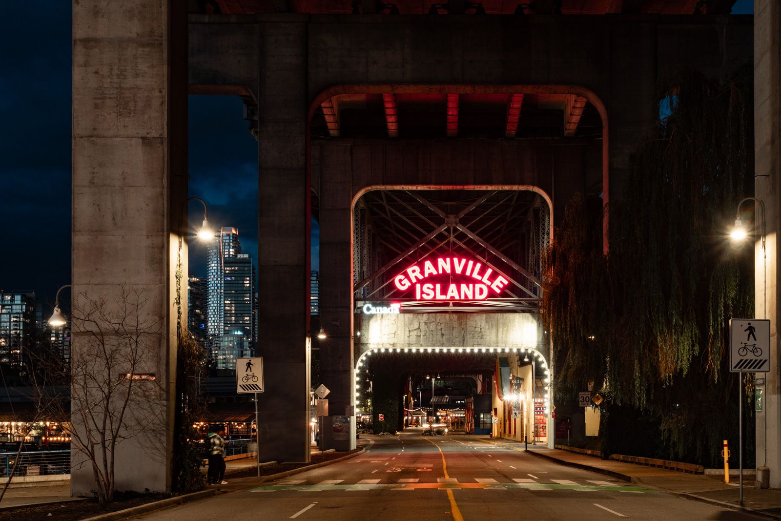 Granville Island under the bridge, Canada