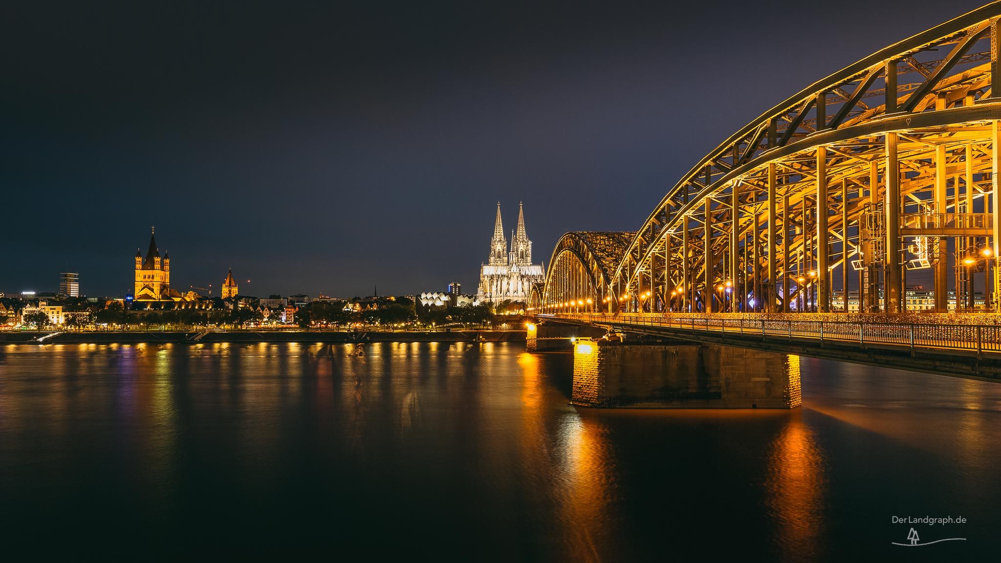 Hohenzollern Bridge with Cologne Cathedral, Cologne, Germany