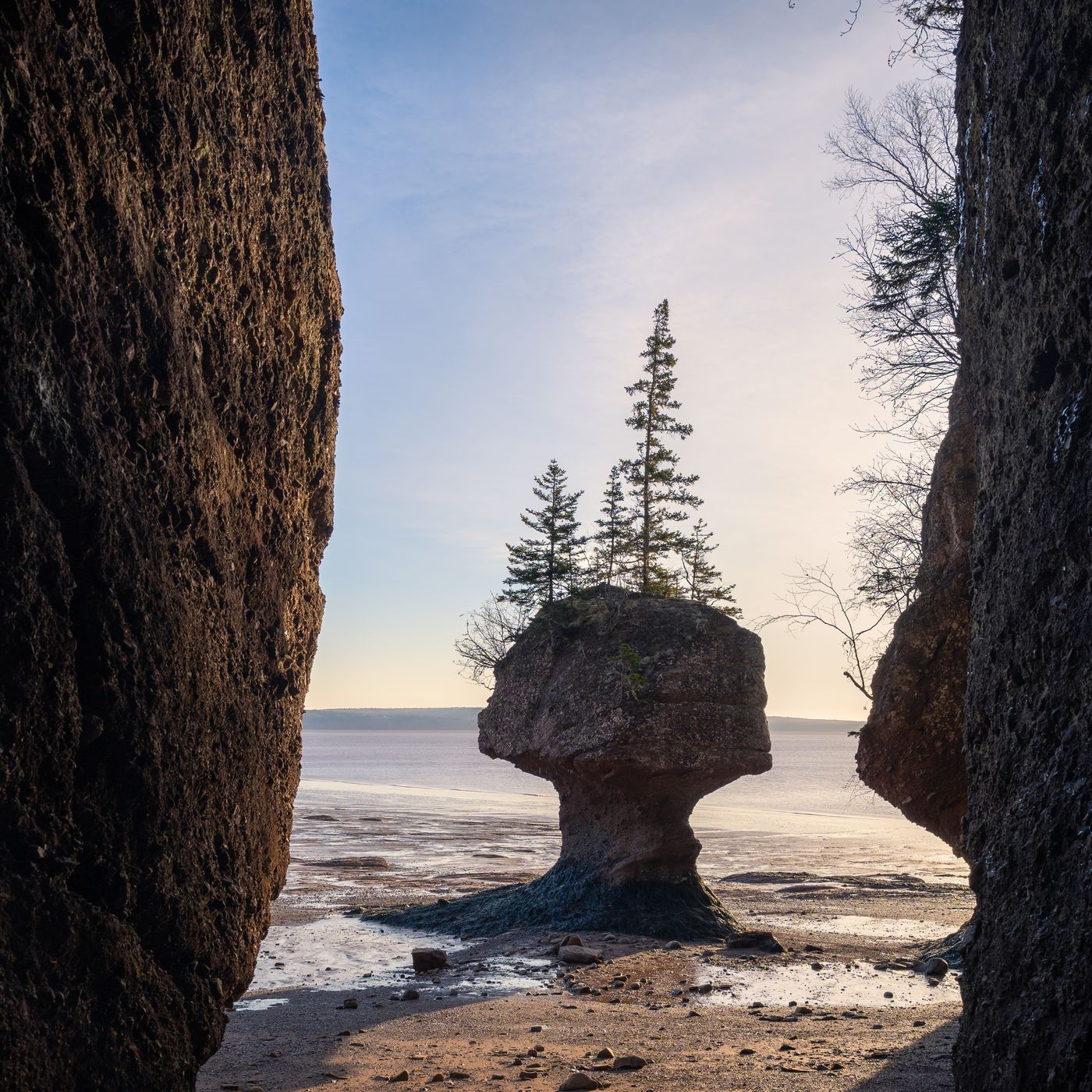 Hopewell Rocks sunrise, Hopewell Cape, New Brunswick, Canada