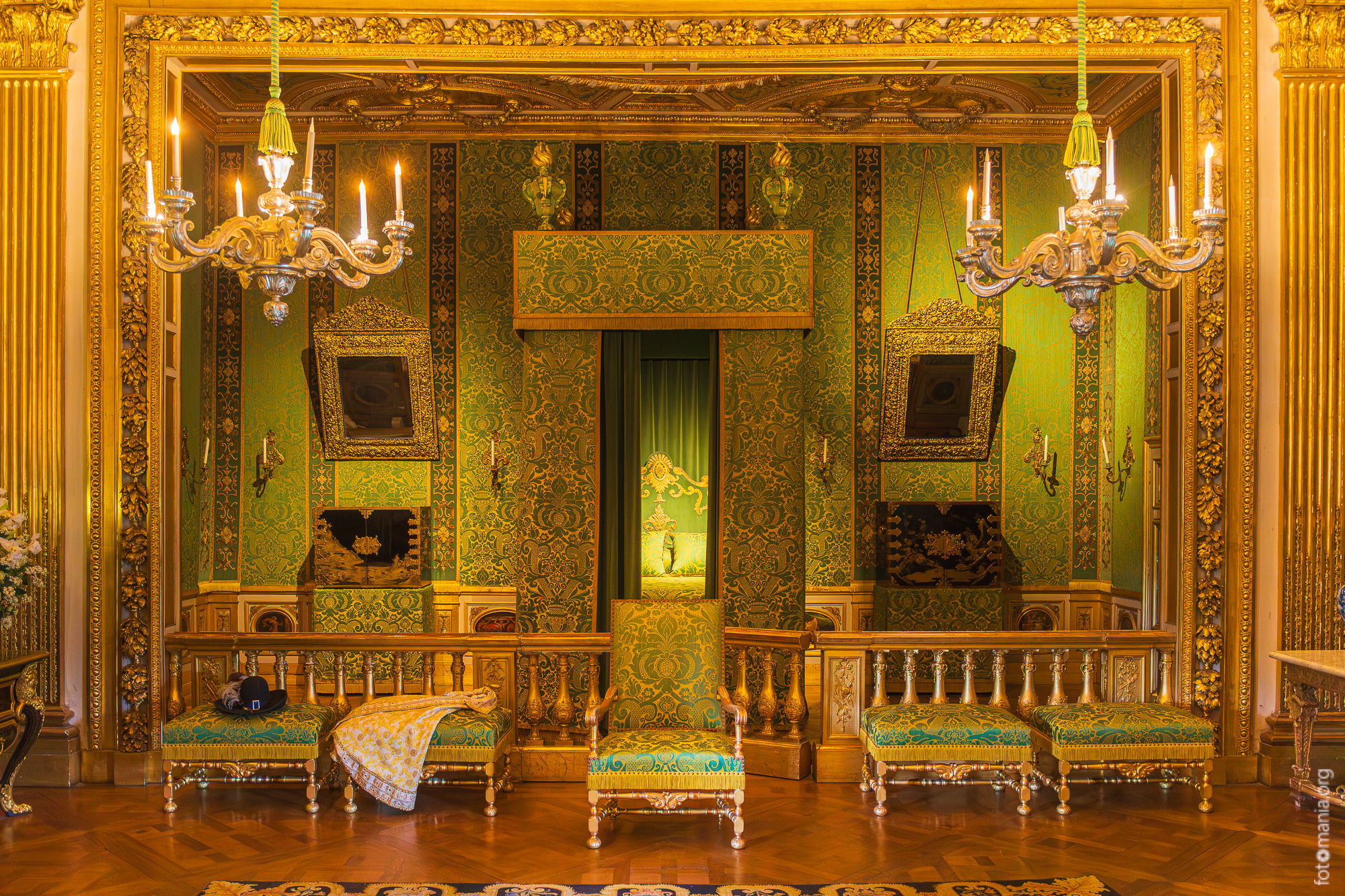 Interiors of Château de Vaux-le-Vicomte, France