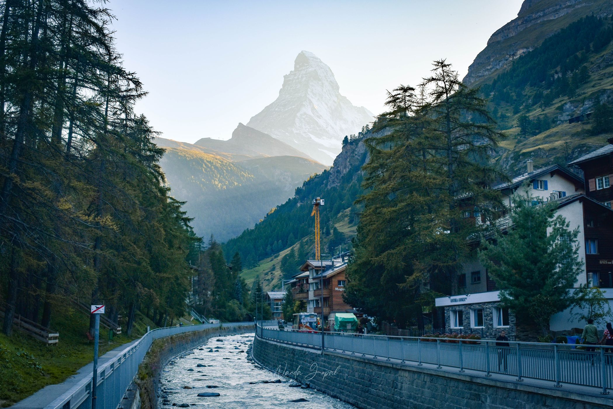 Matterhorn from Kirchbrücke, Zermatt, Switzerland