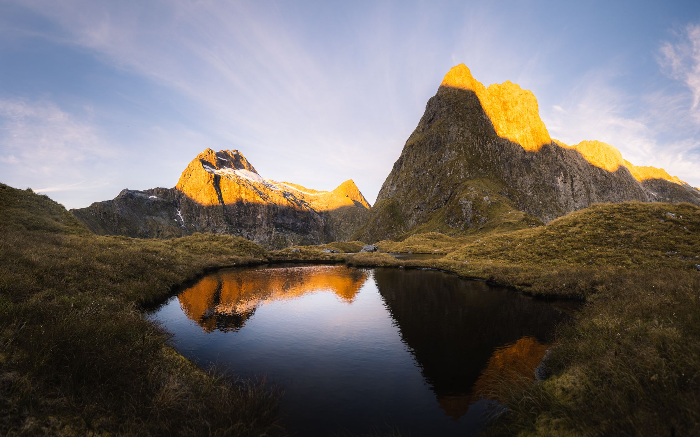 McKinnon Pass Lakes, New Zealand