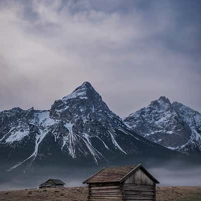 Old Barn in Lermoos, Austria